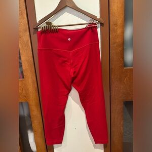 Lululemon SZ 14 red align leggings